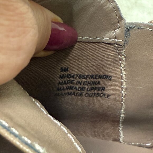 MIA Kendis Faux Leather Side Zip Low Heeled Ankle Bootie, Size 9M, Taupe - Picture 12 of 15